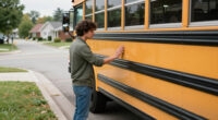 Ever Wondered About The Black Stripes On School Buses? Here’s Why They’re There