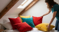 A Plain Attic Bedroom Is Now A “Little Jewel Box” After A Colorful Redo