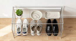 I Put Dollar Tree Wire Cabinet Shelves In My Closet For Smart Shoe Storage