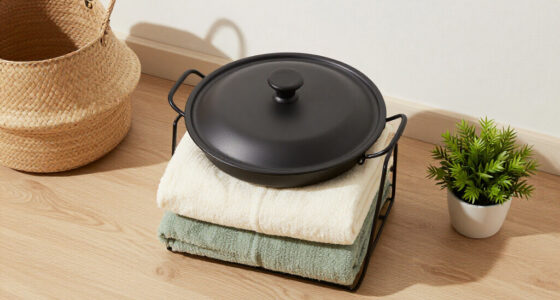 I Used A Pot Lid Organizer To Store My Blankets, And It’s Brilliant